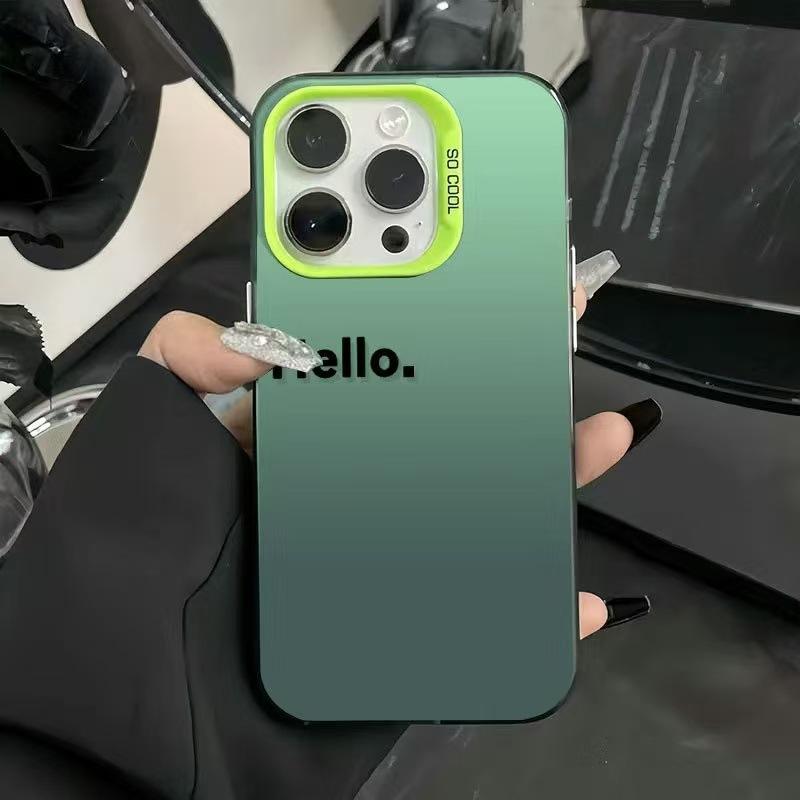 The new European, American and English are suitable for iphone16 mobile phone case Apple 15promax/14 anti-drop 13pro12 personality