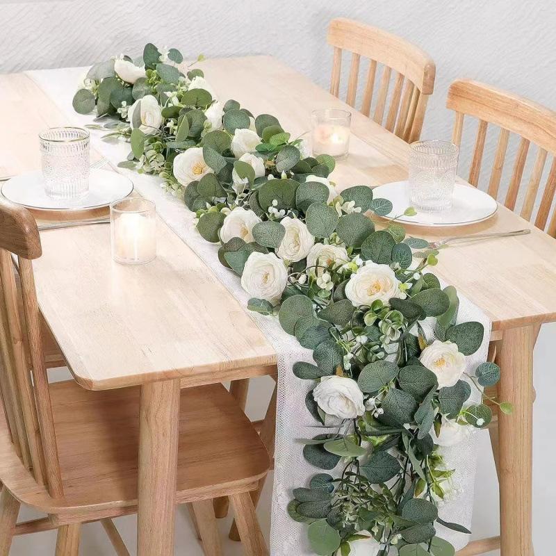 

Eucalyptus Leaves Eucalyptus Gypsy Happy Rose Rattan Rose Rattan Home Furnishing Wedding Simulation Green Meal шампанського