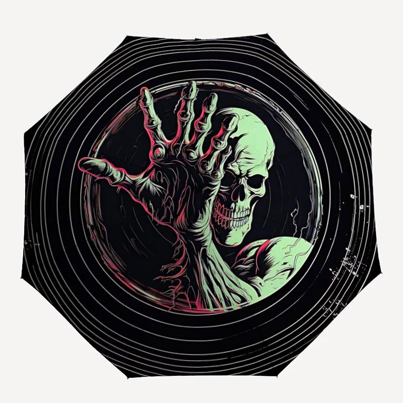 1pc Zombie Hand Automatic Open/Close Umbrella, Portable Folding Umbrella, Compact Travel Umbrella for120