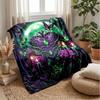 Mystic Butterfly Night Theme blanket Lightweight Warm Flannel Blanket Decorative Throw Blanket for Home Decoration