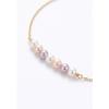 Bracelet - Pearls &amp; Colors - 7 Perles de Culture d'Eau Douce Multicolores - Or Jaune 375/1000 - 18 cm - Femme