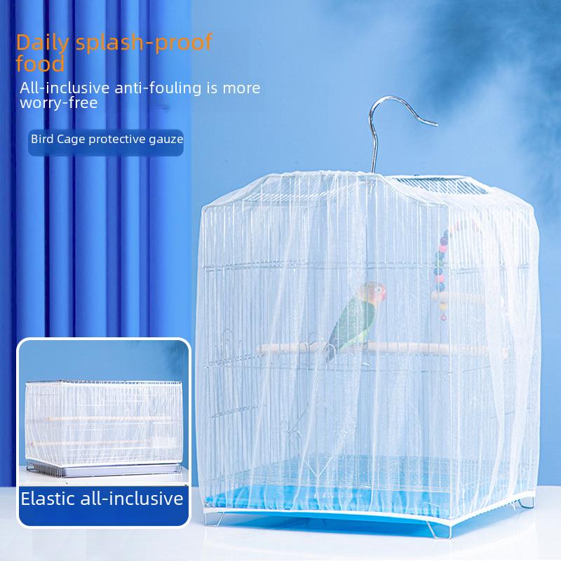 Vogelkäfig-Staub- und Mückenschutznetzabdeckung für Nymphensittiche und Wellensittiche