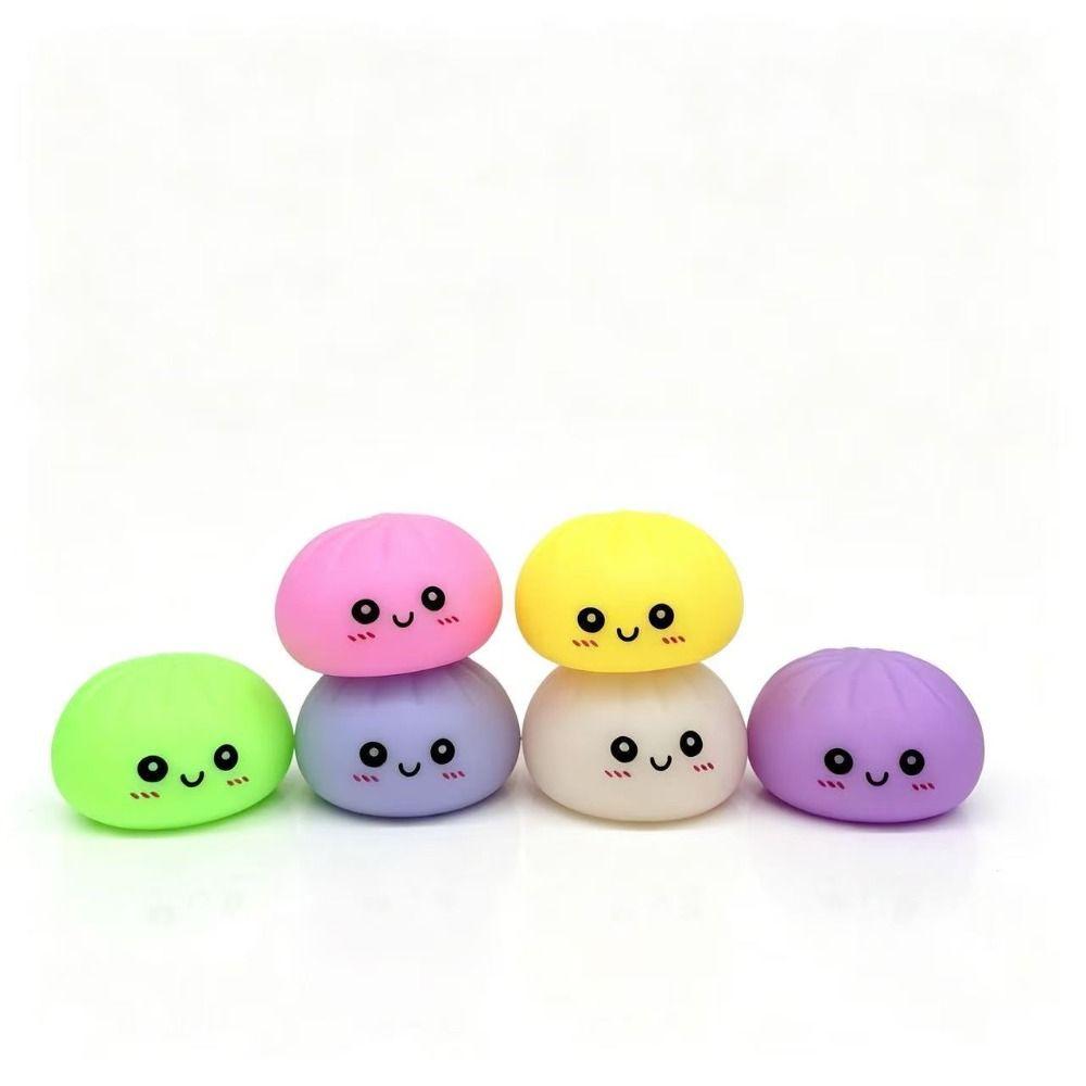 Luminous Dumpling Squishes Food Ornament Glowing Dumplings LED Bun Night Light Kids & Adult
