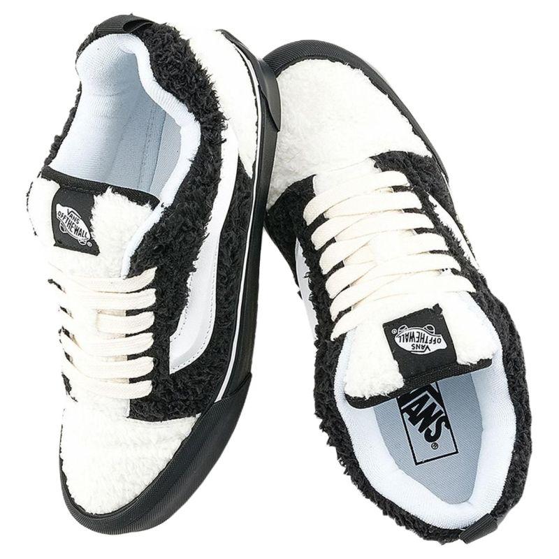 Vans Knu Skool Abrasion Resistant Low top Skateboard Shoes Unisex Black White Sneakers VN000D22BP7