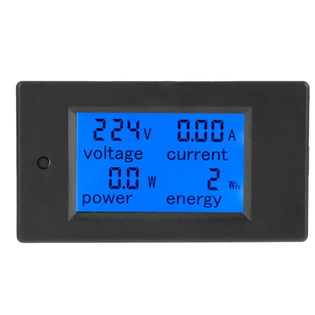 Digital LCD Voltmeter PEACEFAIR PZEM-021 LCD Display Digital AC Voltage Current Power Energy Meter 20A AC80-260V Current Meter
