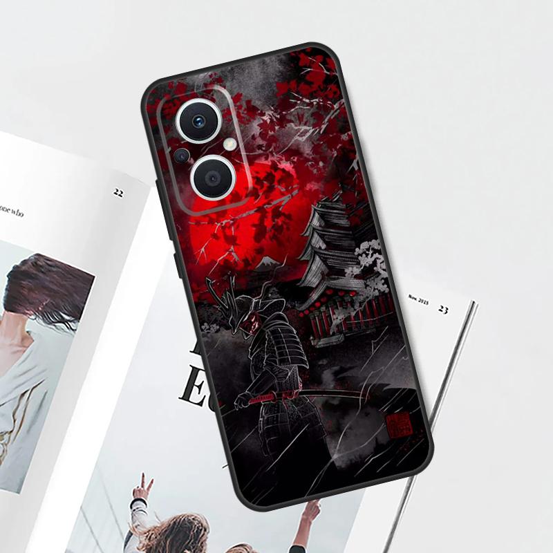 

Japan Samurai Ninja Case For OPPO Reno 8 7 6 5 4 Lite 5Z 4Z 2Z 8T 10 Pro OPPO Find X2 X3 Lite X5 X6 Pro Cover OPPO Find X5 Lite