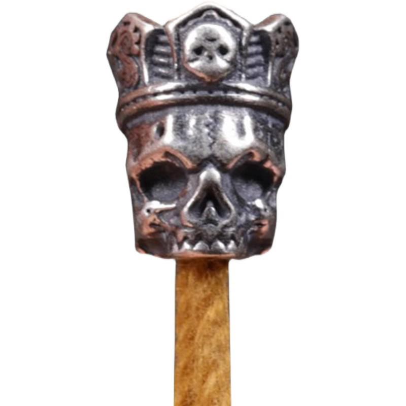 Custom Skull & Passion Flower Bead Bracelet - Cultural Play Accessory