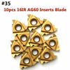Versatile CNC Carbide Inserts Blade Cutter Lathe Turning Tool Kit 10pcs