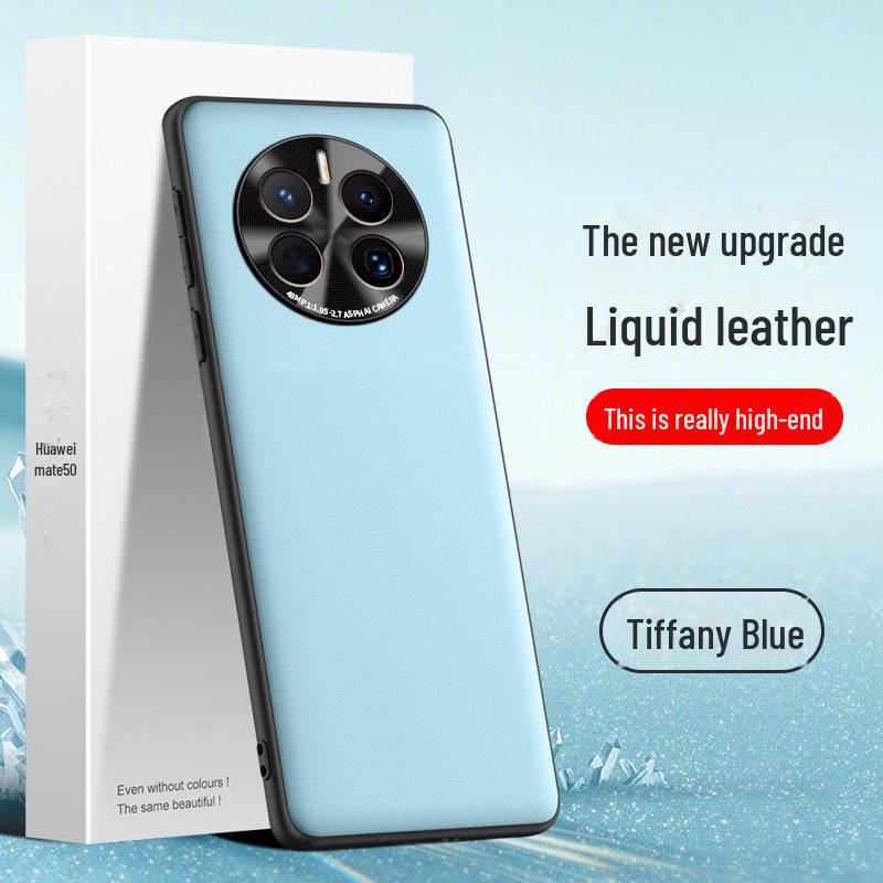 Liquid Leather Anti-Fall Protective Case for Huawei Mate50 - Anti-Fouling Cover
