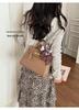 2026 Mori Cute Lychee Textured Niche Shoulder Bag - Women's Summer Small Square Handheld Kelly Bag