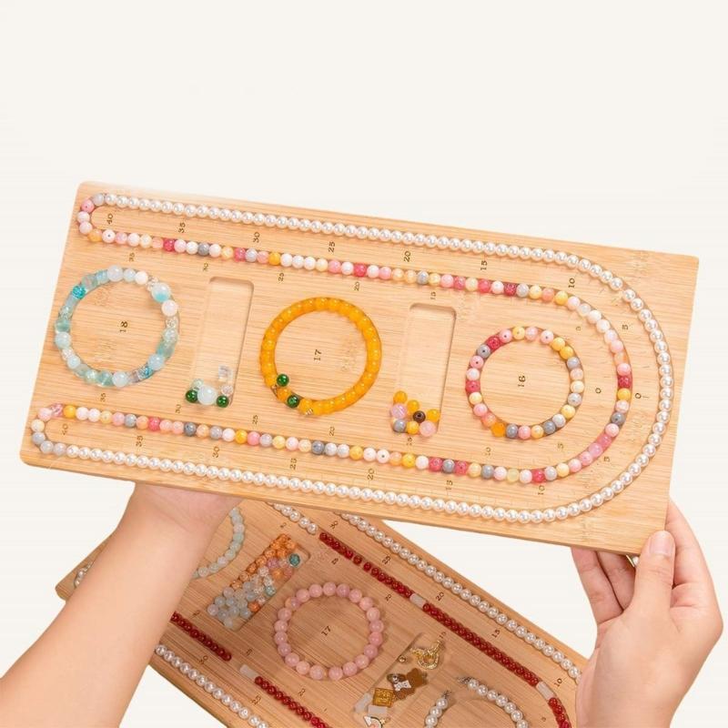 Wood Bracelet Designs Plate Bead Designs Board Wood Bracelet Designs Board Wood Beading Tray for Hand-Making Jewelry