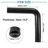 ACROPIX 19mm 0.75" ID 90 Degree Elbow Silicone Reducer Hose Spa Y Pubend Turbo Intercooler Black - 1 Pack
