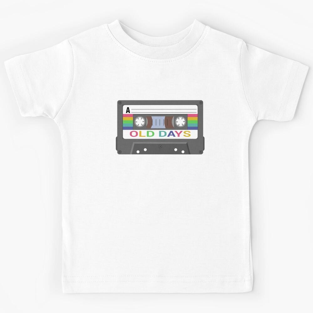 Rainbow CASSETTE vibes ! retro ! rewind ! MISS OLD DAYS Kids T-Shirt 130