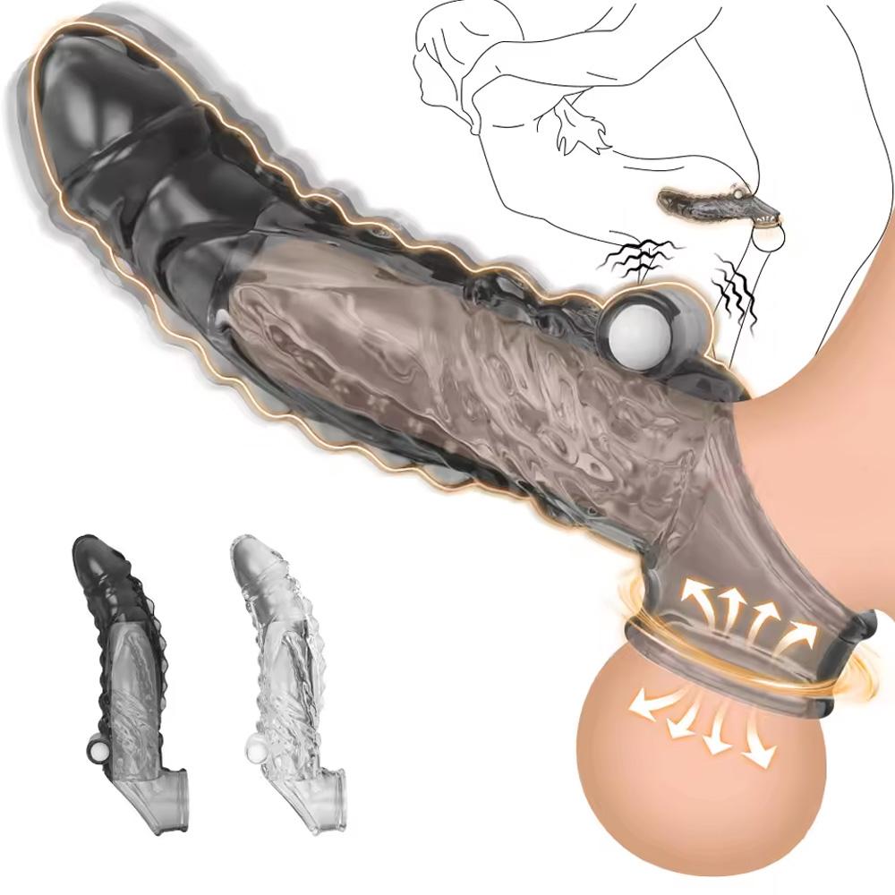 Reusable G Spot Vagina Vibrator Cock Ring Silicone Delay Ejaculation Stronger Erection Clitoris ButtPlug Anal Adult Sex Toys Men