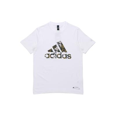 adidas T Shirts Unisex White Crew Neck Moderate Straight Fit GP1849
