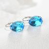 Women Fashion Cubic Zirconia Dangle Huggie Earrings Piercing Party Jewelry Gift