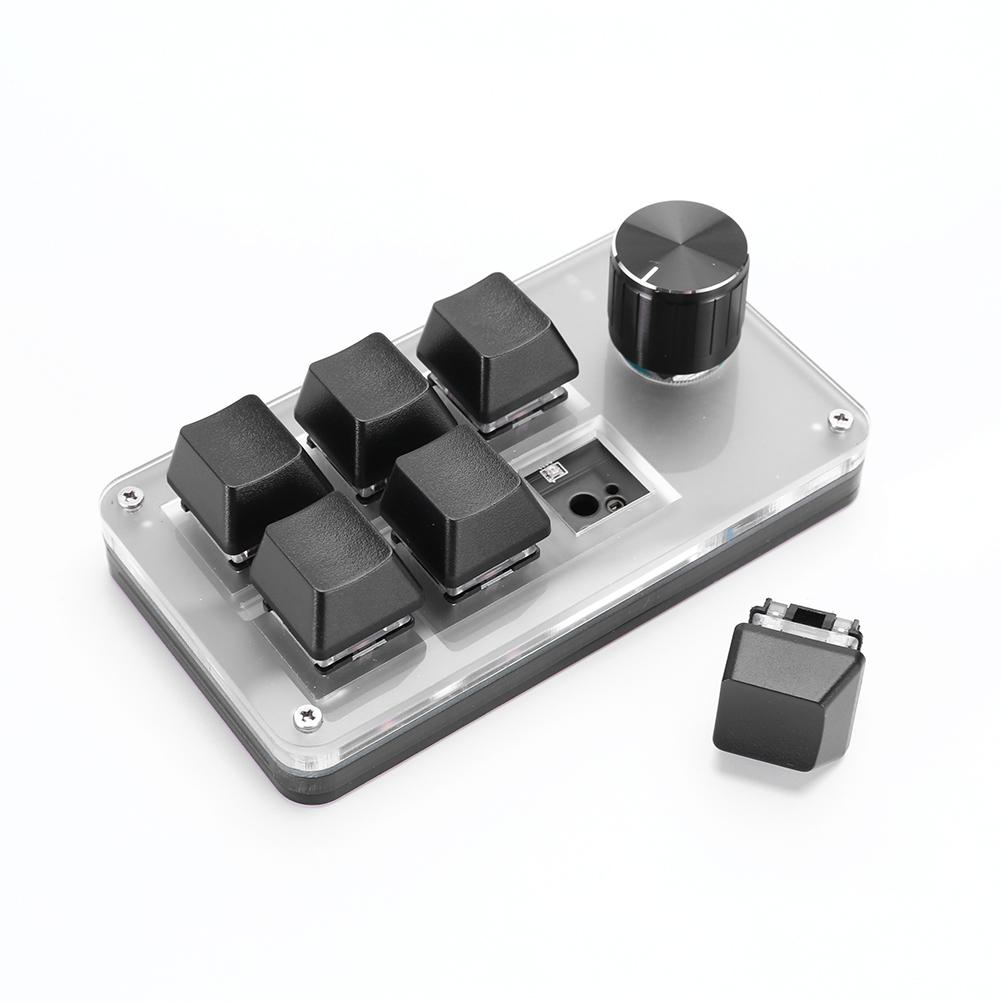 Macro Keyboard Mini Keyboard 9 Key + 2 Knob Custom Gaming Keyboard Programmable DIY Mechanical Keypad for PS Drawing Gaming
