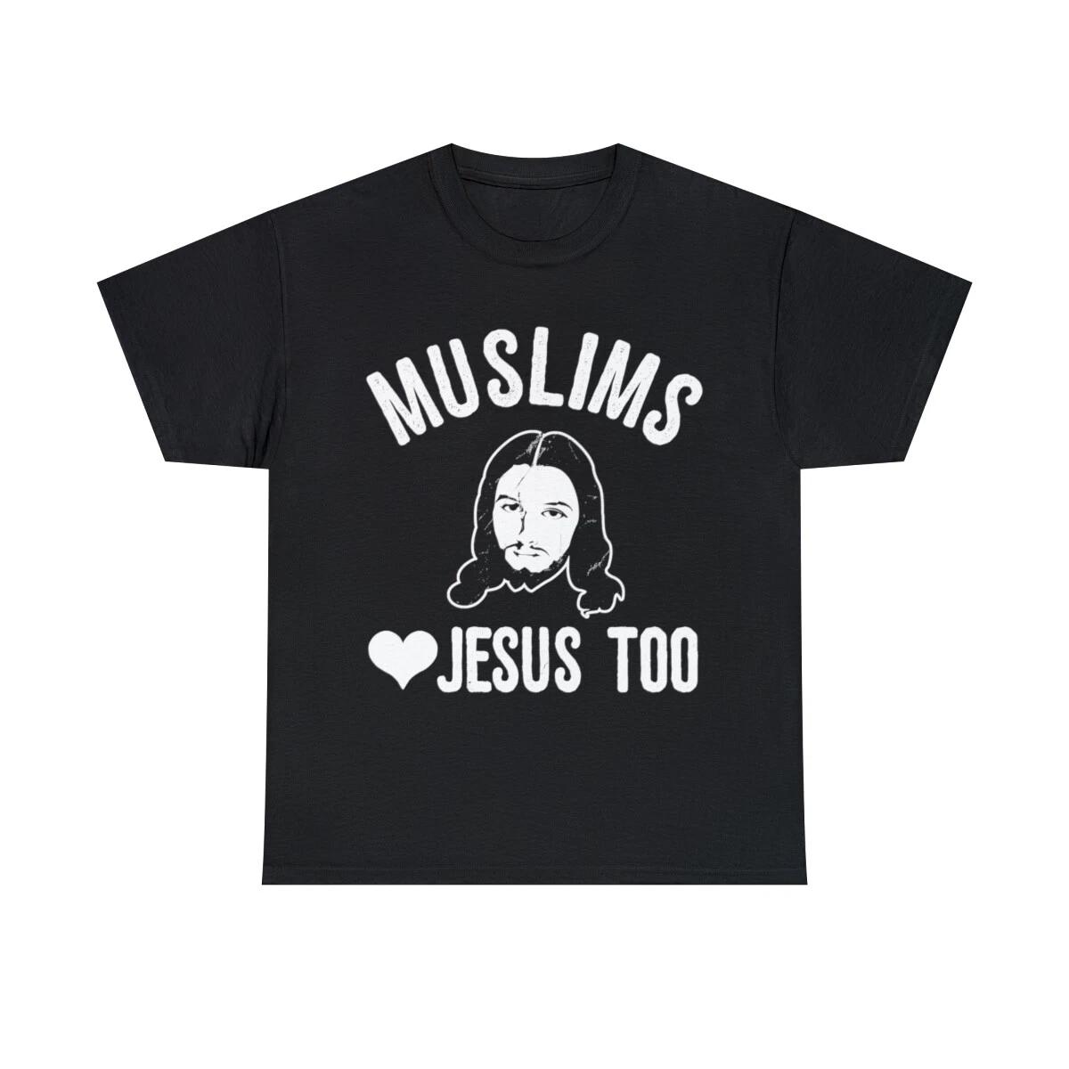 Muslims Love Jesus Too Graphic Tee Shirt 2XL