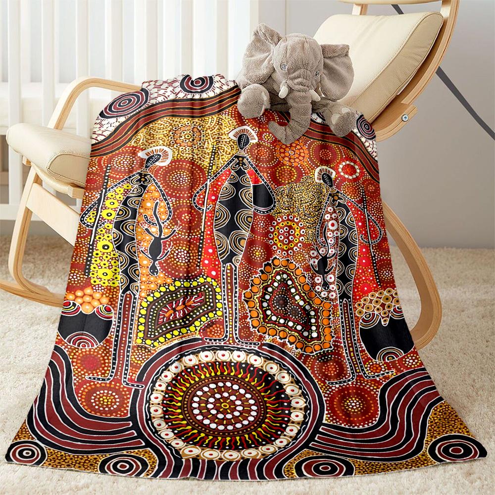 Aboriginal Dreamtime Story Blankets are suitable for living rooms, bedrooms, camping, and other places, making them an ideal choice for gifts.