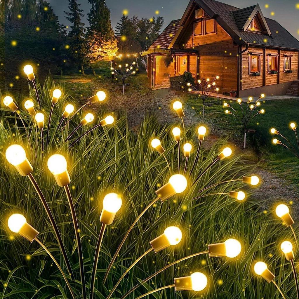 Waterproof Outdoor LED Fiber Optic Flower Lamp - Double-layer Lawn & Garden Decoration