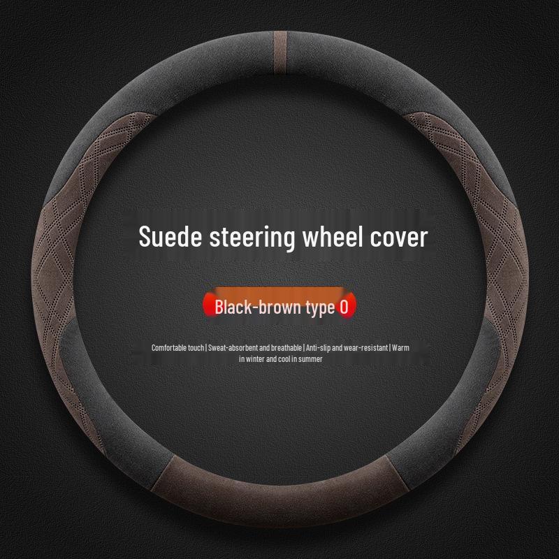 Ultra-Thin Non-Slip Suede Steering Wheel Cover for 23/24 Changan Xingka - All Seasons.