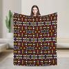 Colorful Traditional Ethnic Tribal  Blanket Cover  Fuzzy Throw Blanket Summer Air Conditioning Personalised Soft Warm Bedsprea,