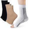 1 Pair Unisex Compression Ankle Cuffs Mid-tube High Elasticity Open-toe Socks Neuropathy Ankle Sleeves Sport Ankle Support for Unrestricted