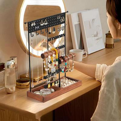 Jewelry Display Stand Earring Holder Storage Rack for Women Girls with