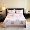 Retro Floral Pattern Bed Sheet Set 100% Cotton Bed Sheets Soft Breathable Bedspread with Pillowcases Queen Size Bedding Set