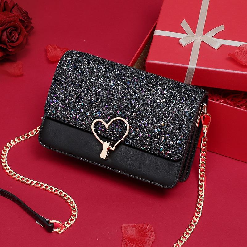 Bag new bag women's bag chain messenger bag fashion high sense autumn and winter popular shoulder bag luggage