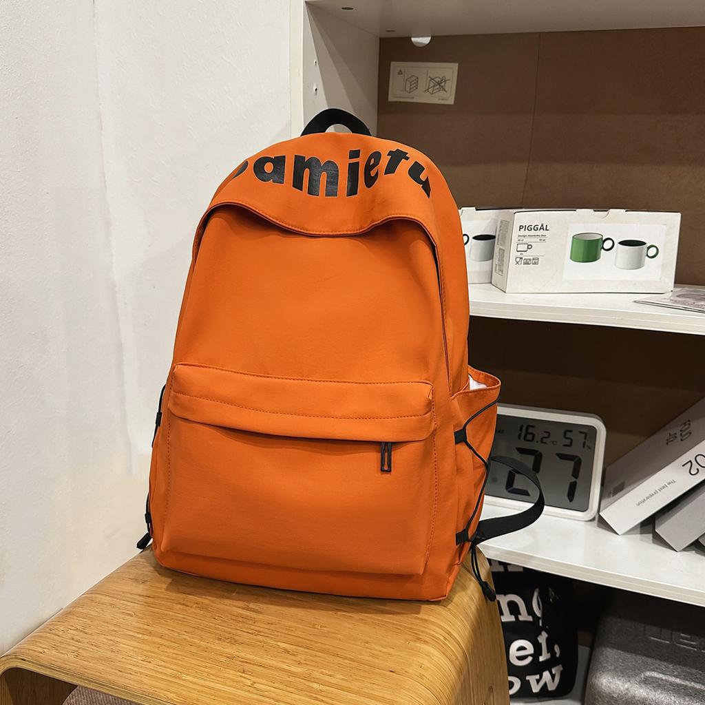 Schoolbag Korean version of simple large-capacity backpack new junior high school college student schoolbag lightweight fashion versatile travel 