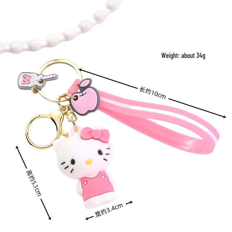 Kuromi & Melody Sanrio Cartoon Keychain Charm - Cute Japanese/Korean Gift