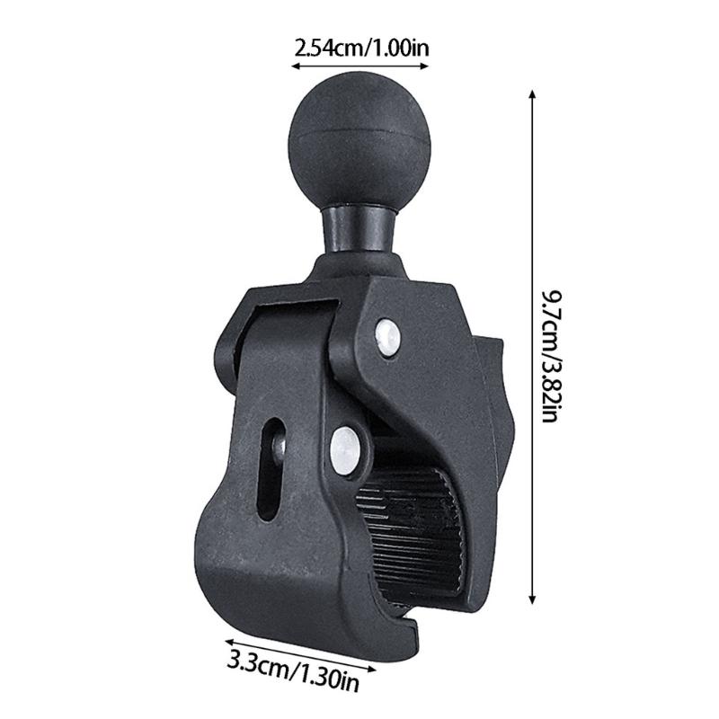 Universelle Aluminiumrohrklemme Halterung Schnell lösbare Halterung für Smartphones Kameras an Motorrädern Fahrrädern & Fahrzeugen