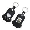 Pet Furs Memorial Keychains Dog Cats Hair Keepsakes Holder Engraved Pet Loss Gift Pet Hair Container Keyring Keepsakes