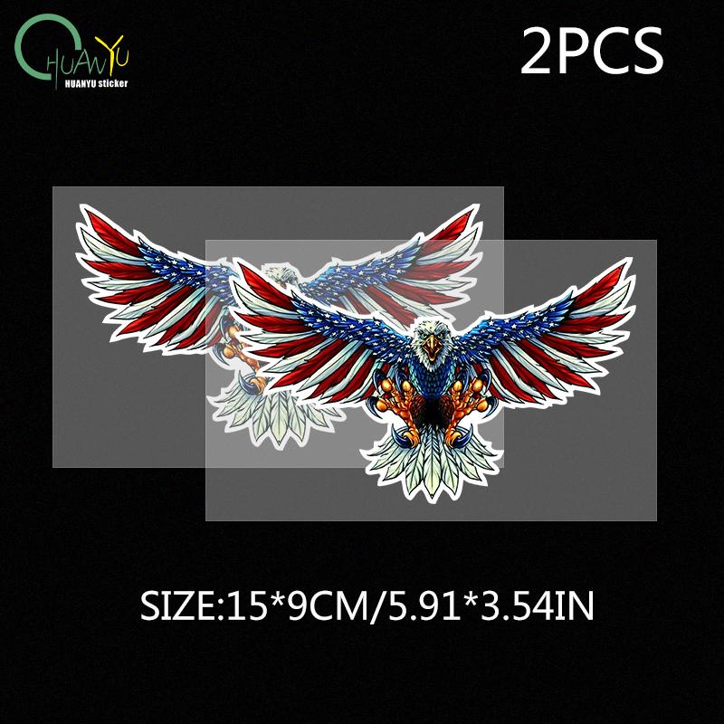 American Flag Bald Eagle Car Sticker Automobiles Motorcycles Accessories PVC Decals