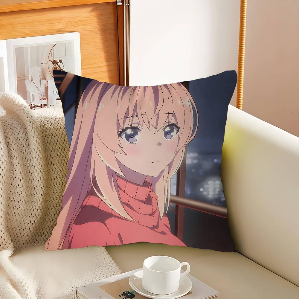 Honami Ichinose Cartoon Personalized Pillow Dust Cover Bedroom Kids Party Decoration Pillowcase Birthday Children Gift