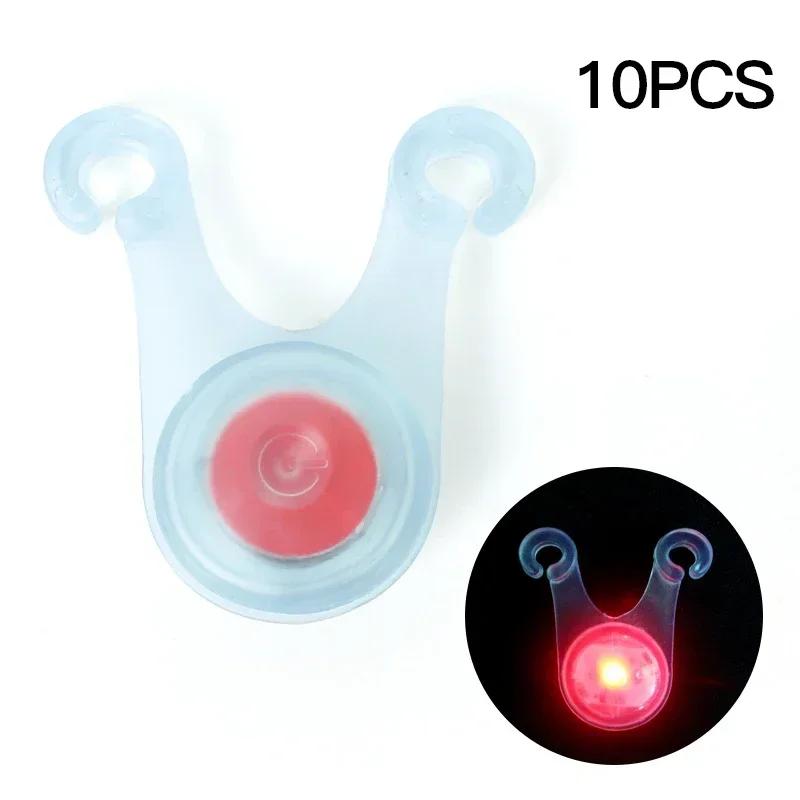 10pcs Tent String Rope Light Guard Hanging Lights Mini Flashlight LED Outdoor Camping Accessories Fishing Warning Safety Lamp