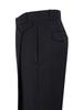 SIECLE Striped One-Pleat Wide Trousers (Charcoal Gray)