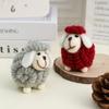 Wool Felt Christmas Sheep Figurine Soft Cartoon Sheep Doll New Mini Sheep Statue  Home Decor