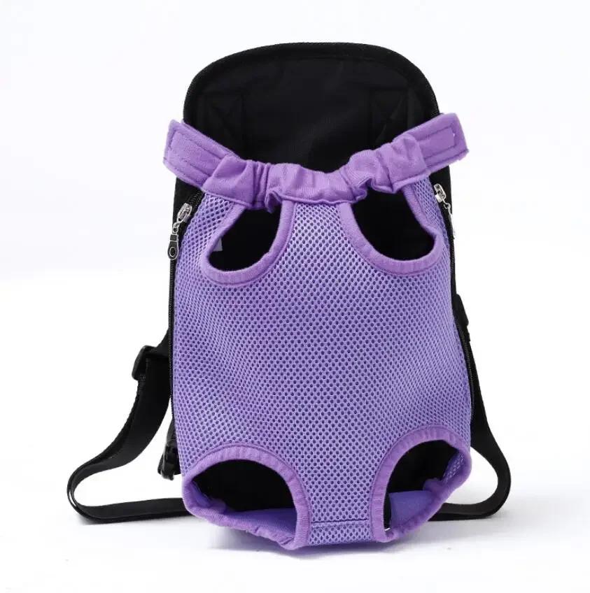 

Outdoor Travel Products Breathable Shoulder Handle Bags for Small Dog Cats Chihuahua Pet Dog Carrier Backpack Mesh Camouflage S фиолетовый