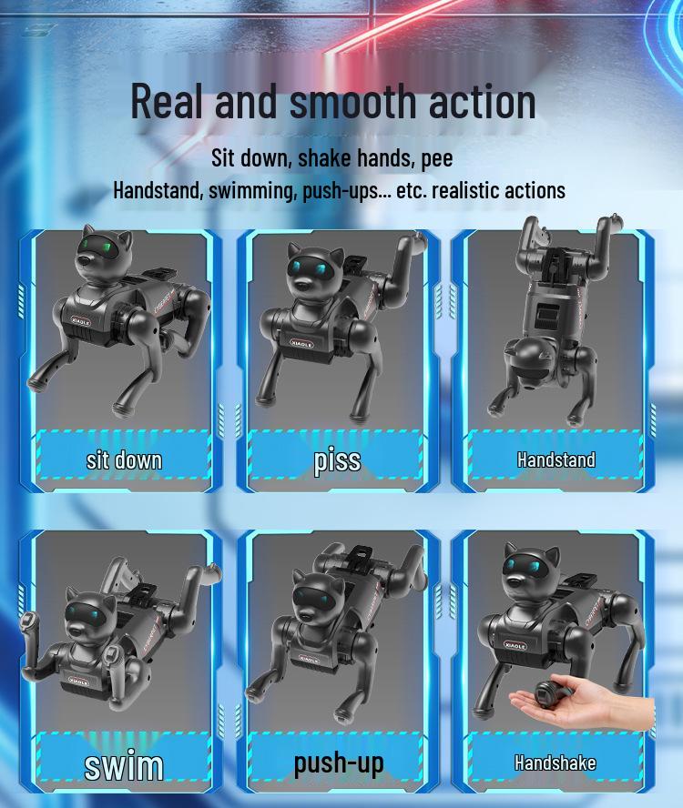 AI Smart Robot Dog: Interactive Voice, Singing, Dancing, Remote Control, and Educational Programming Toy.