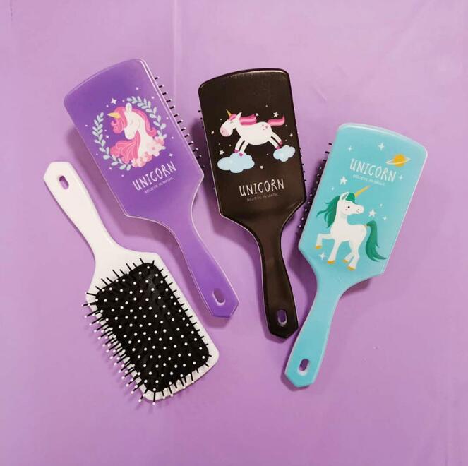 Tierische Entwirrwerkzeuge Einhorn Styling Antistatische Bürste Salonkamm Haar