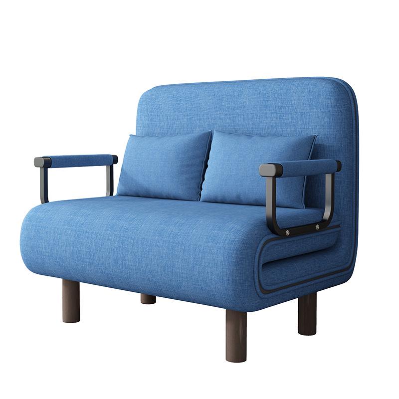 Convertible Foldable Sofa Bed - Dual-Use, Extendable Design for Living Room/Balcony, Ideal for Small Apartments, Double Size, Push-Pull Mechanism.