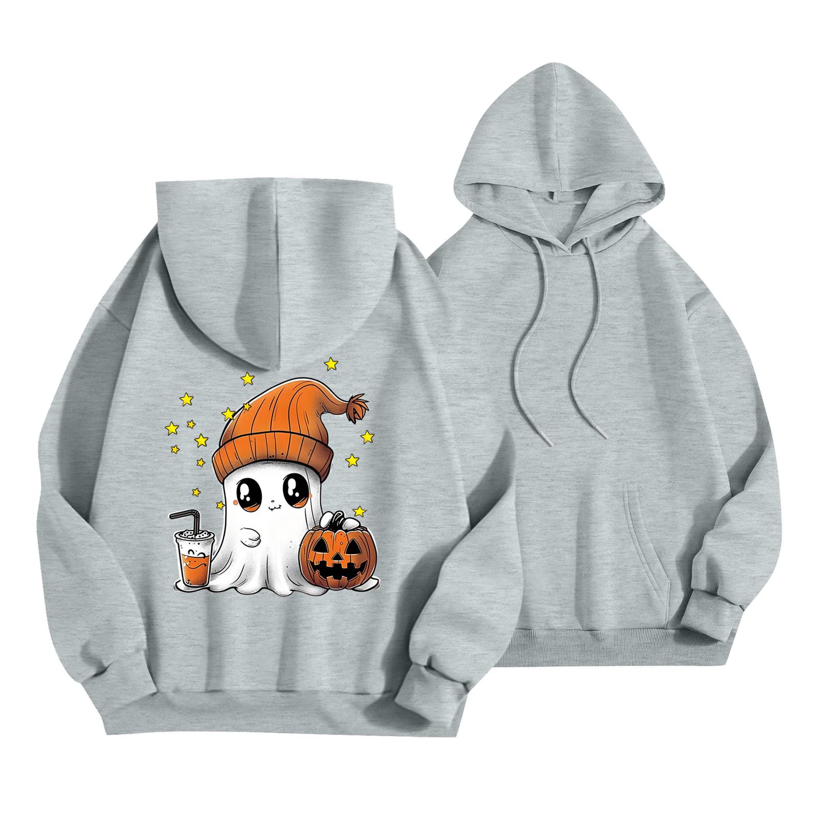 

Женская толстовка-пуловер с круглым вырезом и принтом, с капюшоном и завязками XL