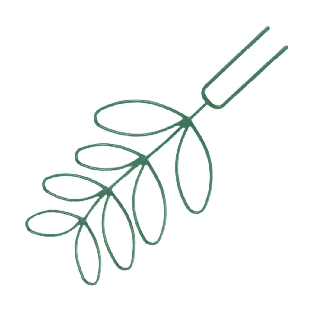 Small Trellis for Potted Plants Wrought Iron Leaf Shape Garden Trellis for Indoor Outdoor Decorative Climbing Plants