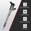 #975O New CRDi Diesel Fuel Injector 33800-27400 0445110245 for Hyundai (Silver)
