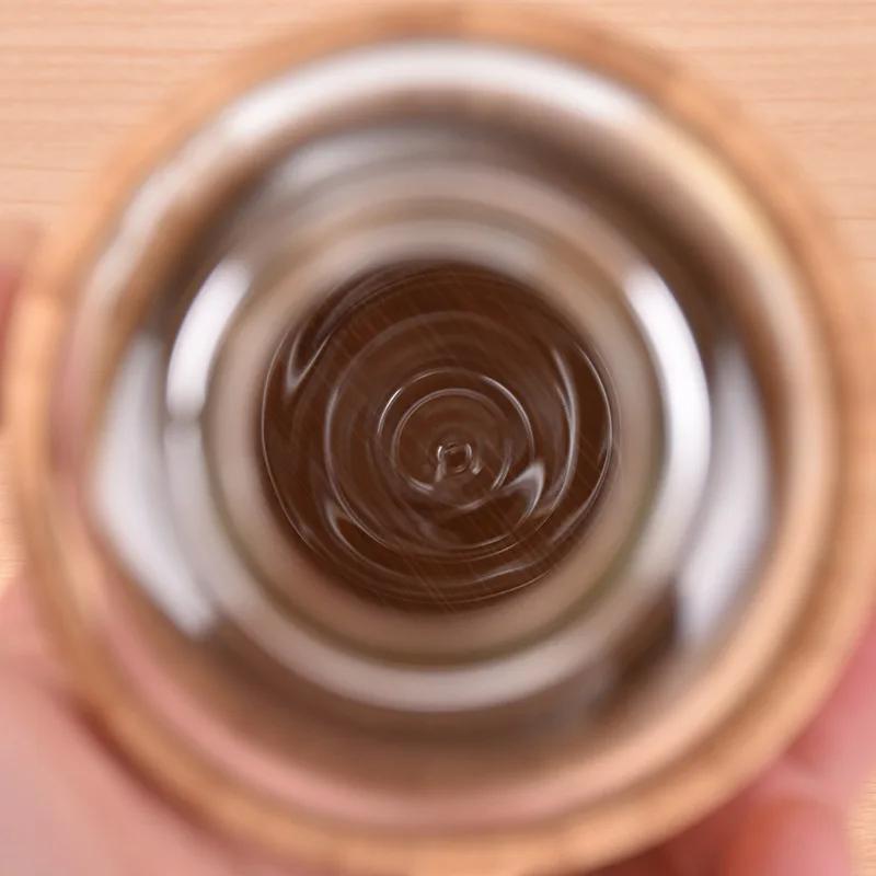 Butelka na wodę szklana 500ml Bambusowy rękaw termoizolacyjny Kubek ze szkła borokrzemowego Ekologiczne naczynie do picia Przenośna butelka turystyczna na zewnątrz