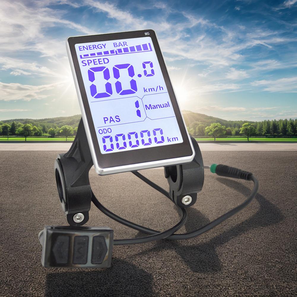 1/2/3PCS Electric Bike LCD Display Screen 24-48V Electric Scooter Speedmeter Electric Scooter Panel Screen Ebike Accessories New