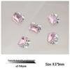 Luxury Crystal Diamond Nail Art: Rectangle & Square Shapes, Super Flash Finish, Versatile Manicure Accessory.