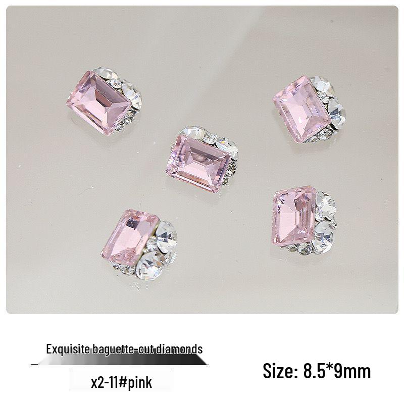 

Роскошный Кристальный Бриллиантовый Нейл-арт: Прямоугольные и квадратные формы, супер-блестящее покрытие, универсальный аксессуар для маникюра.